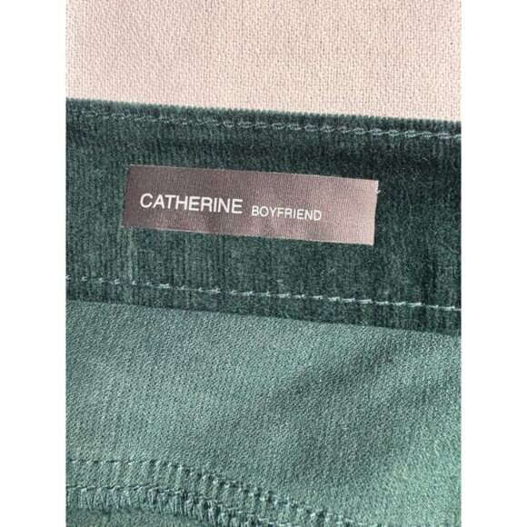 Kut From The Kloth Catherine Boyfriend Emerald Green Corduroy Jeans Sz 16 NWT - Picture 3 of 12